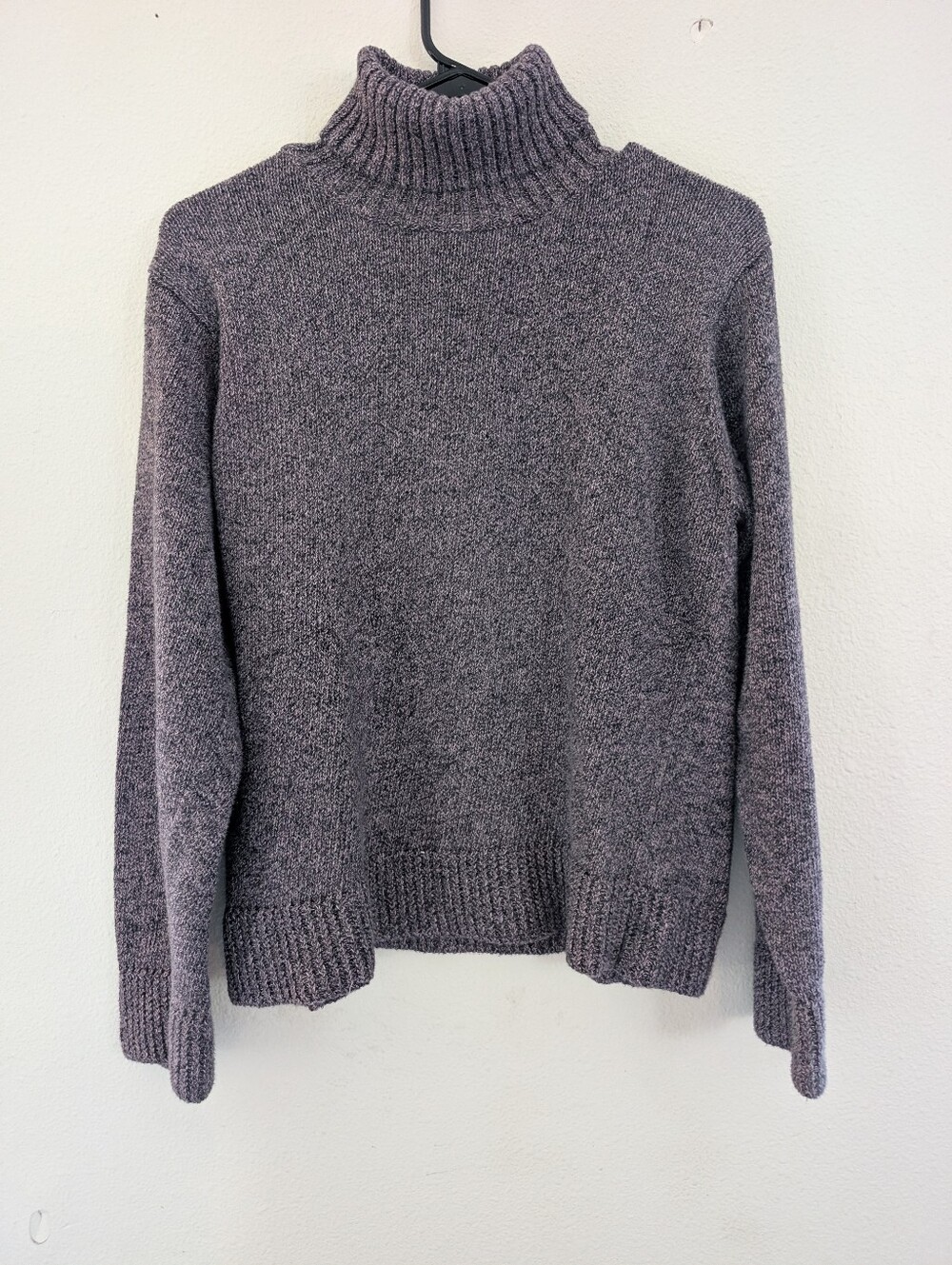 Columbia Women's Heathered Lavender Gray Turtleneck Sweater